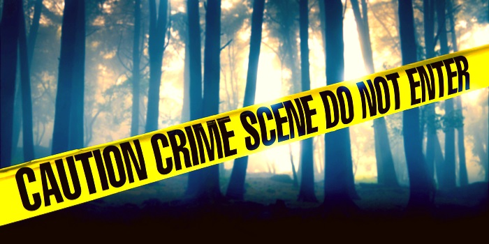 ribbon across a crime scene