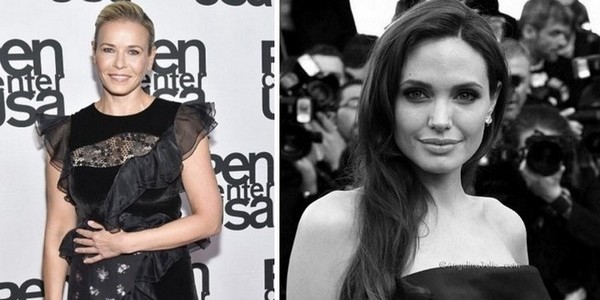 Chelsea Handler and Angelina Jolie